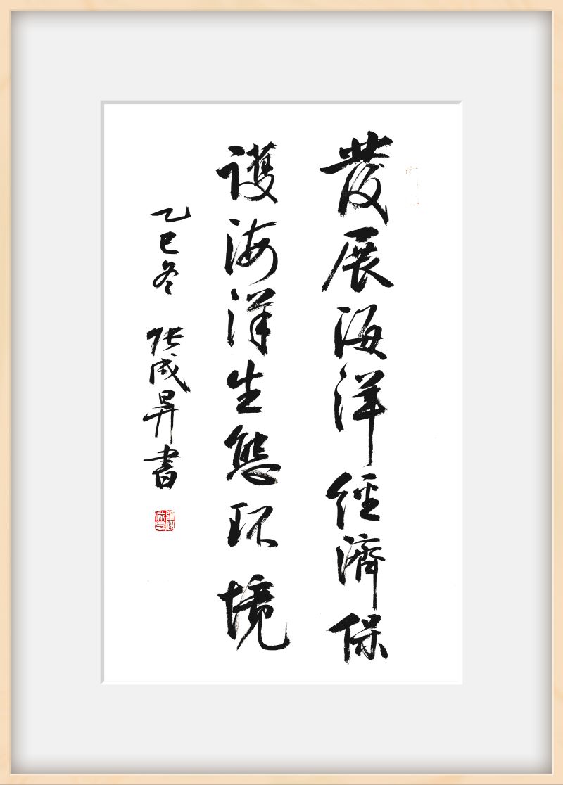 瀚墨颂时代 碧海谱新篇——张成生书法作品展在沙扒镇开幕