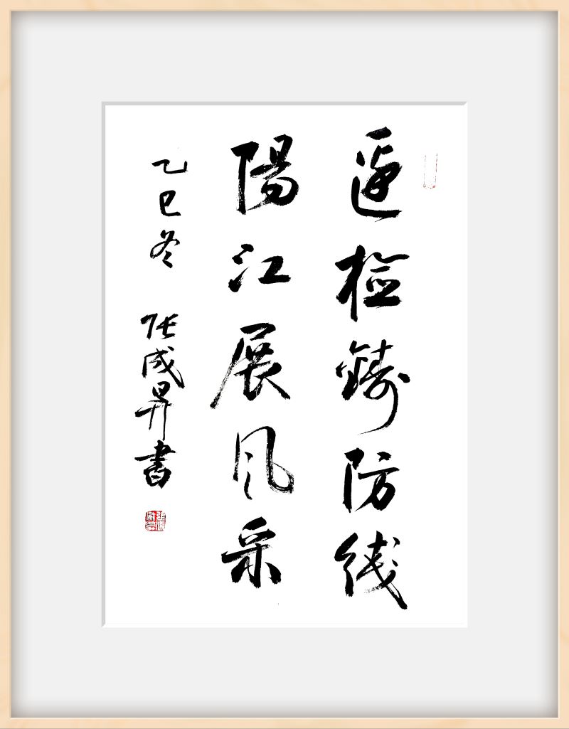 翰墨润警心 奋进正当时：张成生主题书法展在阳江边检站开幕